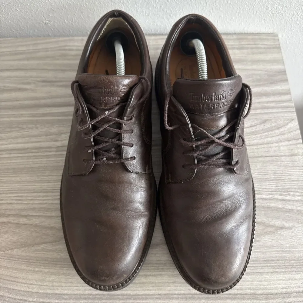 Timberland 99091 Brown Leather Dress Shoes Oxford Men’s Size 12‎ Waterproof